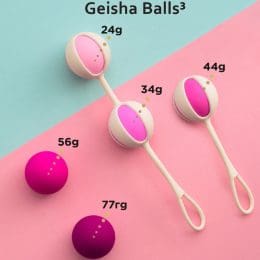 G-VIBE - SET 5 GEISHA BALLS3 PINK 2